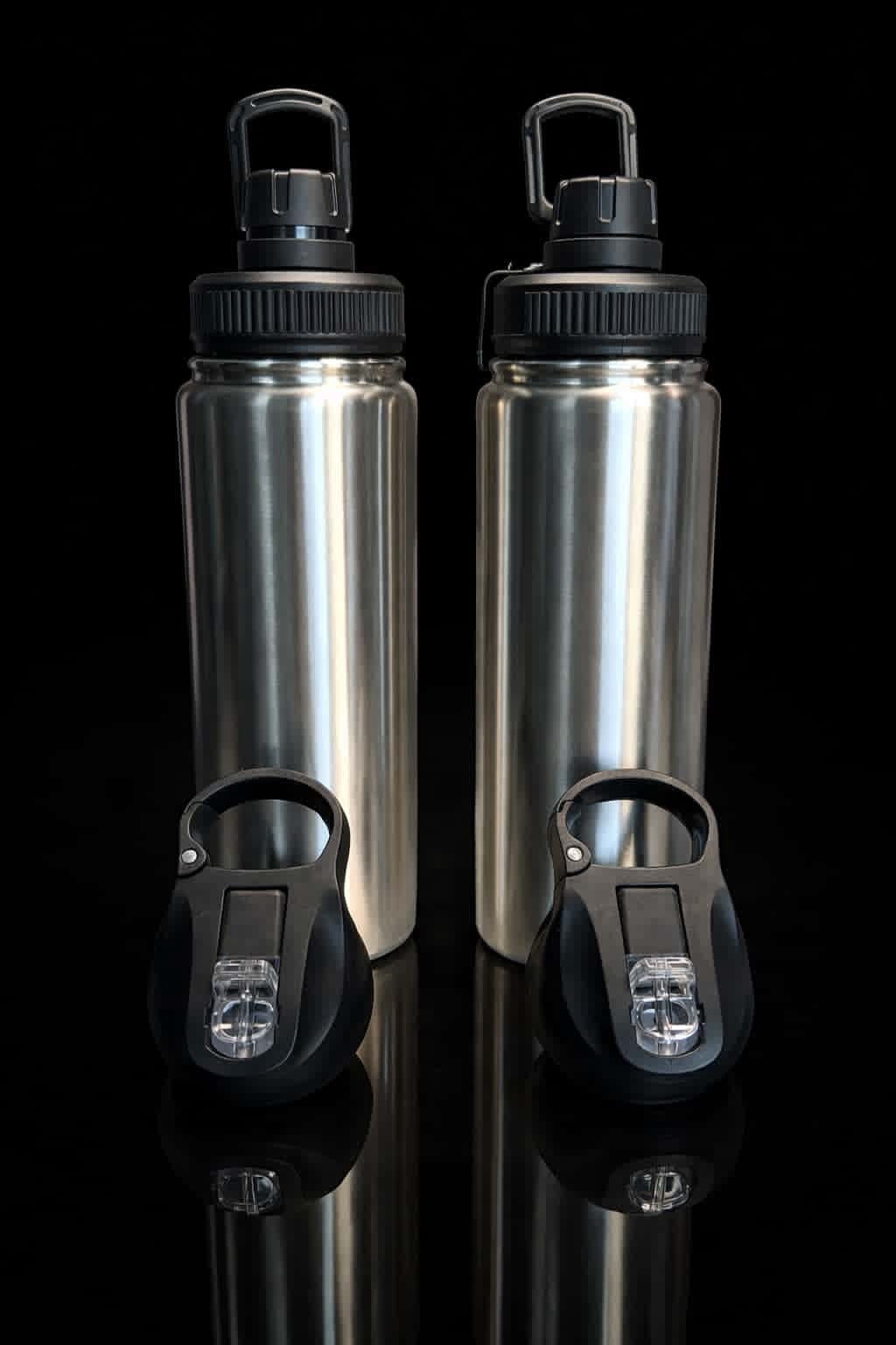 Personalized Resin Stainless Steel 18oz Water Bottle with Double Lid– Custom Made for You