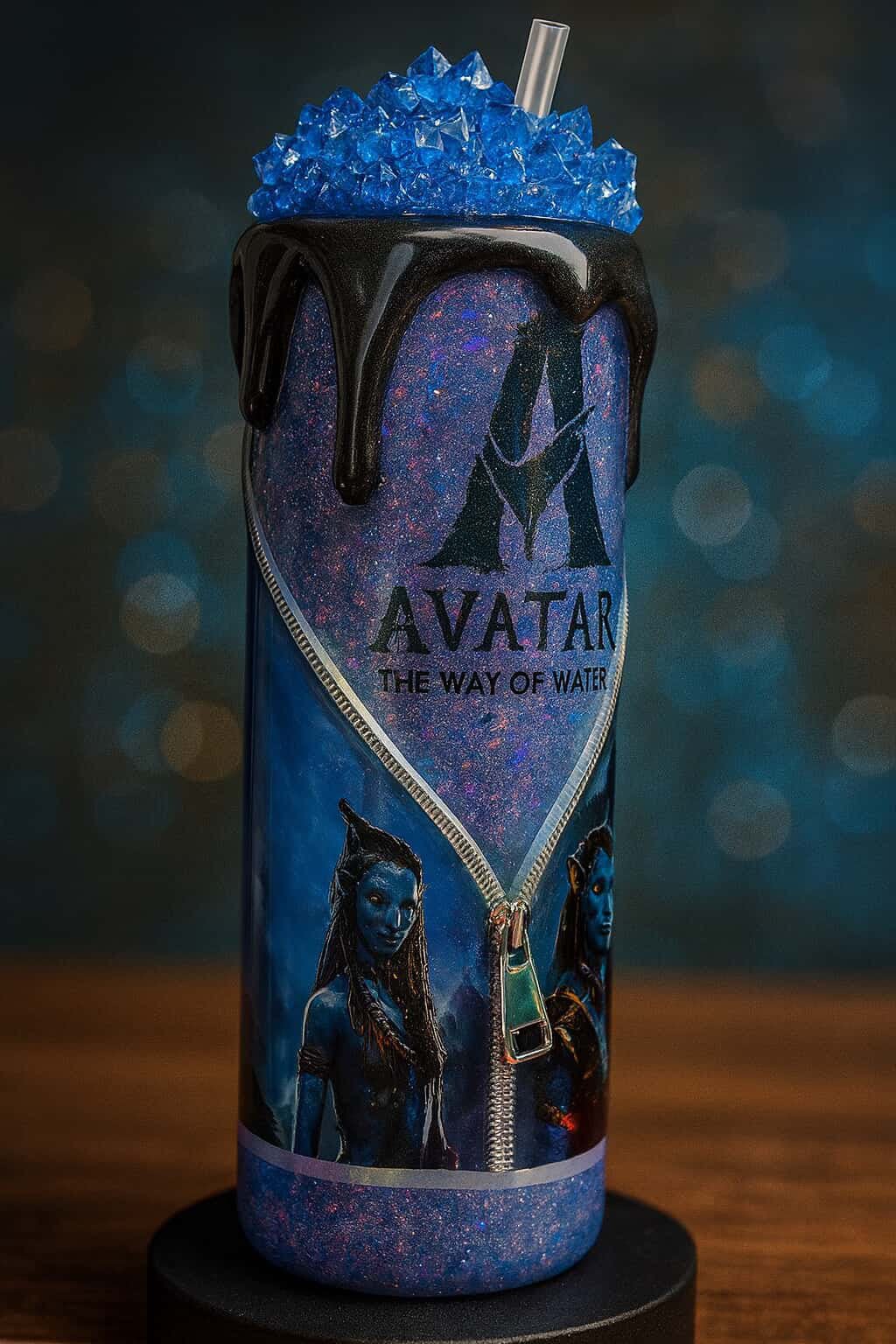 Blue Alien 20oz Resin Tumbler