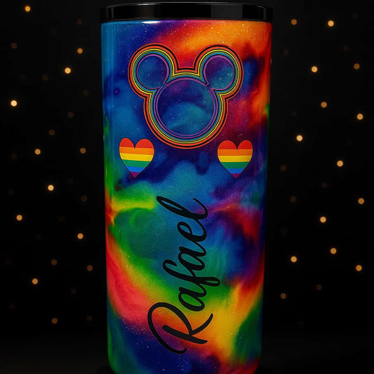 Rainbow Pride Mouse 40oz Resin Tumbler