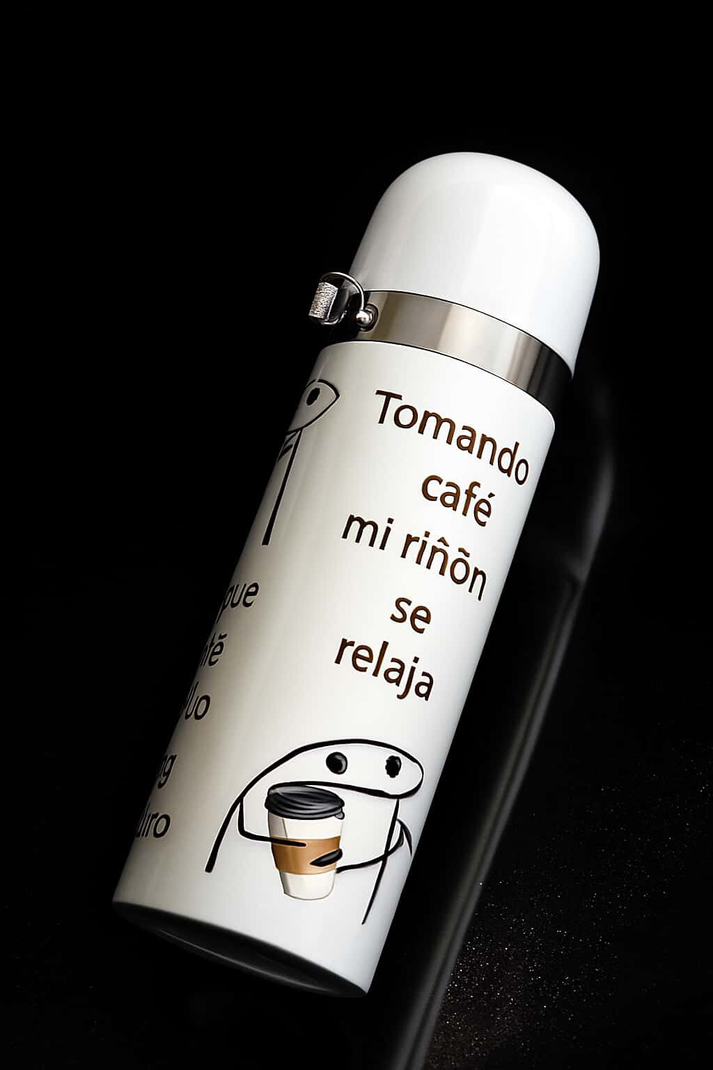 Tomando Cafe Humor 20oz Sublimation Water Bottle