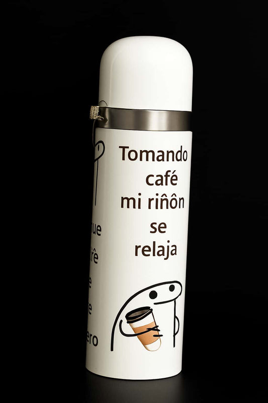 Tomando Cafe Humor 20oz Sublimation Water Bottle