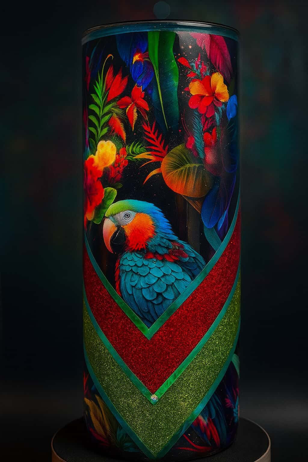 Tropical Macaw 30oz Resin Tumbler