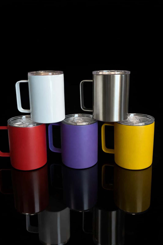 Personalized Resin Stainless Steel 12oz Camper Mug– Custom Made for You