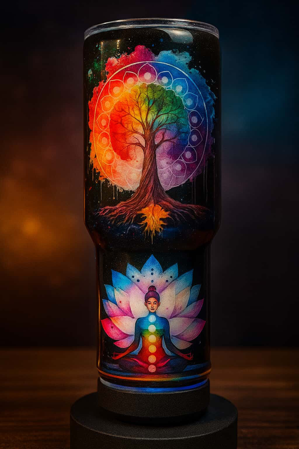 Chakra Tree of Life 40oz Resin Tumbler