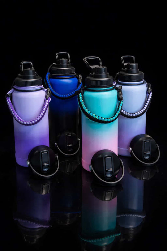 Personalized Colorful Resin Stainless Steel 32oz Water Bottle– Custom Made for You