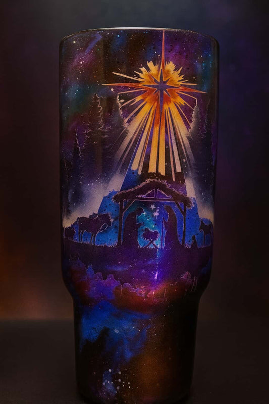 Celestial Nativity 40oz Resin Tumbler