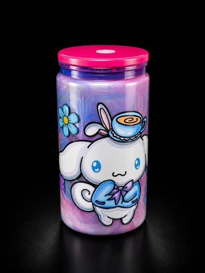 Snow Globe Cinnamoroll Marble Tumbler 16 oz